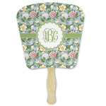 Vintage Floral Paper Fan (Personalized)