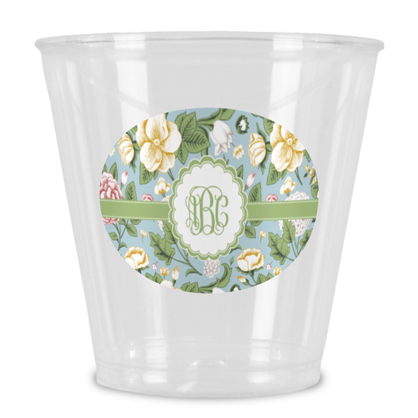 Custom Vintage Floral Plastic Shot Glass (Personalized)