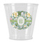 Vintage Floral Plastic Shot Glasses - Front/Main