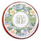 Vintage Floral Printed Icing Circle - Large - On Cookie