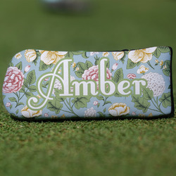 Vintage Floral Blade Putter Cover (Personalized)