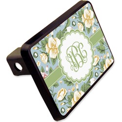 Vintage Floral Rectangular Trailer Hitch Cover - 2" (Personalized)