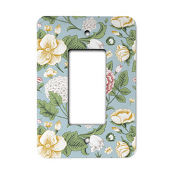 Vintage Floral Rocker Style Light Switch Cover - Single Switch