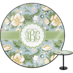 Vintage Floral Round Table - 24" (Personalized)