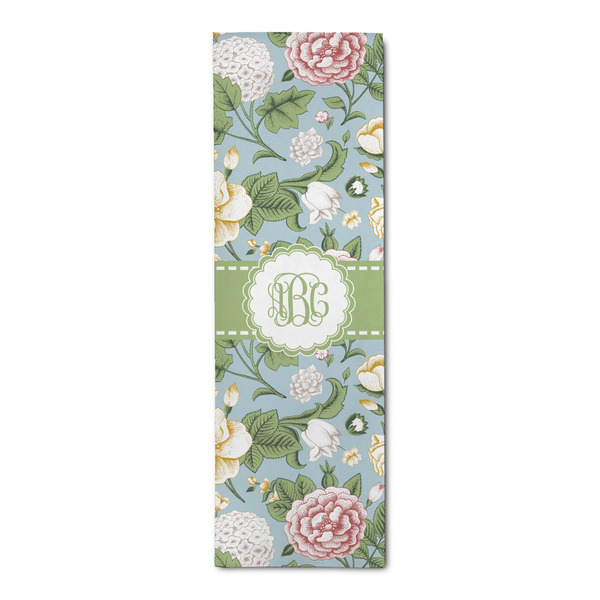 Custom Vintage Floral Runner Rug - 2.5'x8' w/ Monograms