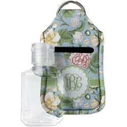 Vintage Floral Hand Sanitizer & Keychain Holder - Small (Personalized)
