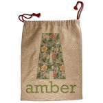 Vintage Floral Santa Sack - Front (Personalized)