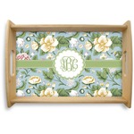 Vintage Floral Natural Wooden Tray - Small (Personalized)