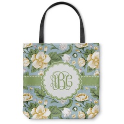 Vintage Floral Canvas Tote Bag - Small - 13"x13" (Personalized)