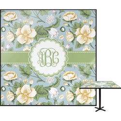 Vintage Floral Square Table Top - 24" (Personalized)