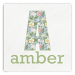 Vintage Floral Paper Dinner Napkins (Personalized)