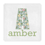 Vintage Floral Decorative Paper Napkins (Personalized)