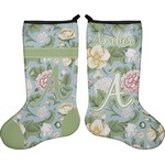 Vintage Floral Holiday Stocking - Double-Sided - Neoprene (Personalized)