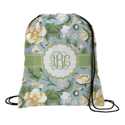 Vintage Floral Drawstring Backpack - Medium (Personalized)