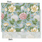 Vintage Floral Tissue Paper - Lightweight - Medium - Front & Back