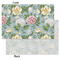 Vintage Floral Tissue Paper - Lightweight - Small - Front & Back