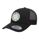 Vintage Floral Trucker Hat - Black (Personalized)