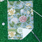 Vintage Floral Waffle Weave Golf Towel - In Context