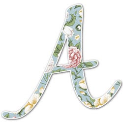 Vintage Floral Letter Decal - Medium (Personalized)