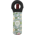 Vintage Floral Wine Tote Bag (Personalized)