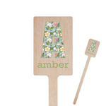 Vintage Floral 6.25" Rectangle Wooden Stir Sticks - Double Sided (Personalized)