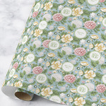 Vintage Floral Wrapping Paper Roll - Large - Matte (Personalized)