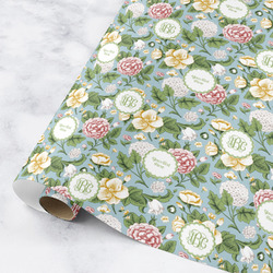 Vintage Floral Wrapping Paper Roll - Medium (Personalized)