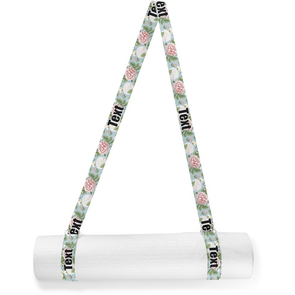 Custom Vintage Floral Yoga Mat Strap (Personalized)