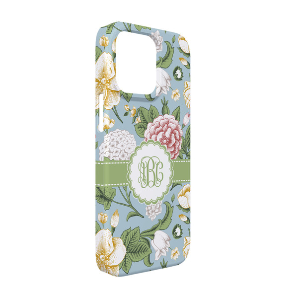 Custom Vintage Floral iPhone Case - Plastic - iPhone 13 (Personalized)