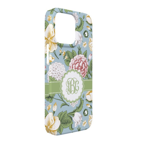 Custom Vintage Floral iPhone Case - Plastic - iPhone 13 Pro Max (Personalized)