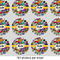 Graffiti 1" Multipurpose Round Labels - Sheet