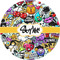 Graffiti 1" Multipurpose Round Labels - Single Sticker