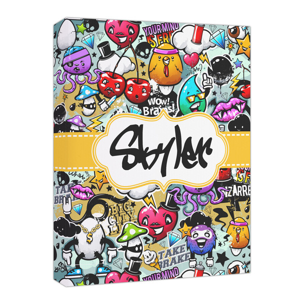 Custom Graffiti Canvas Print - 16x20 (Personalized)