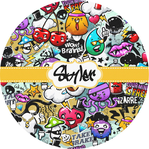 Custom Graffiti Multipurpose Round Labels - 2" (Personalized)