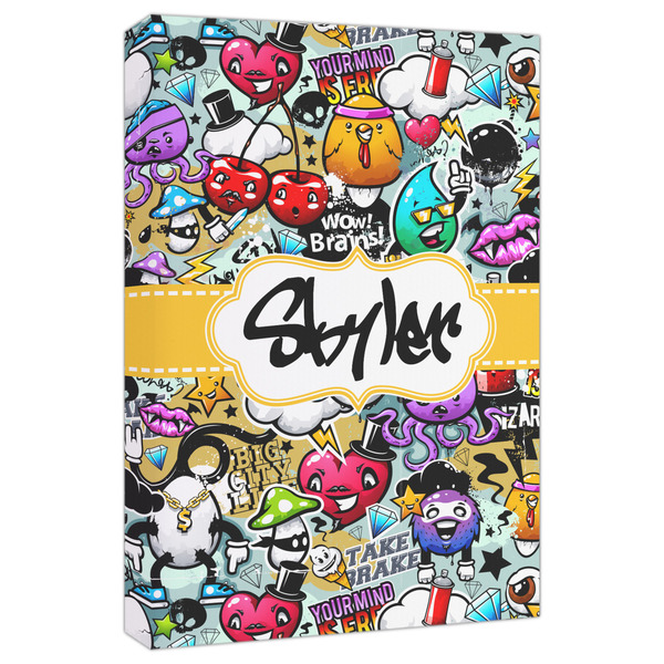 Custom Graffiti Canvas Print - 20x30 (Personalized)