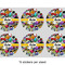 Graffiti 3" Multipurpose Round Labels - Sheet