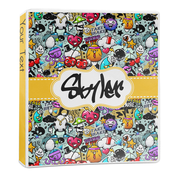 Custom Graffiti 3-Ring Binder - 1 inch (Personalized)