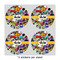 Graffiti 4" Multipurpose Round Labels - Sheet