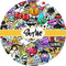 Graffiti 5" Multipurpose Round Label - Single Sticker