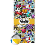 Graffiti Beach Towel (Personalized)