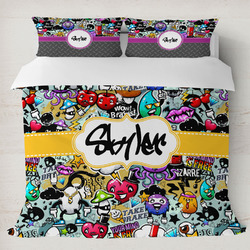 Graffiti Duvet Cover Set - King (Personalized)