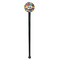 Graffiti Black Plastic 7" Stir Stick - Round - Single Stick