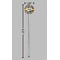 Graffiti Clear Plastic 7" Stir Stick - Round - Dimensions