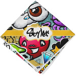 Graffiti Cloth Cocktail Napkin - Single w/ Name or Text