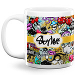 Graffiti 20 Oz Coffee Mug - White (Personalized)