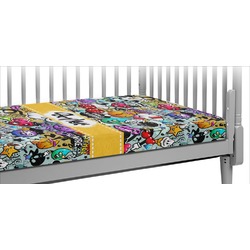 Graffiti Crib Fitted Sheet (Personalized)