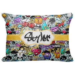 Graffiti Decorative Baby Pillowcase - 16"x12" (Personalized)