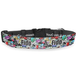Graffiti Deluxe Dog Collar - Large (13" to 21") (Personalized)