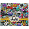 Graffiti Dog Food Mat - Large without Bowls