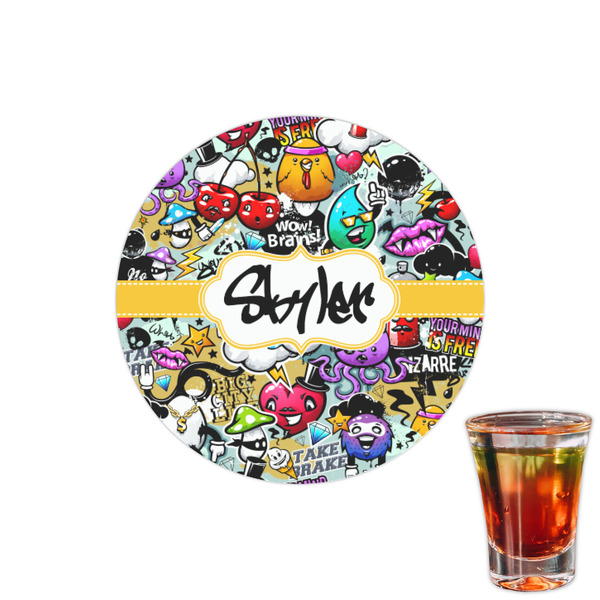 Custom Graffiti Printed Drink Topper - 1.5" (Personalized)